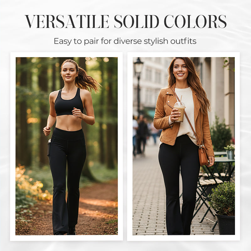 🚀 Sculpting Tech | HOT 2026 Tummy Control Flare Leggings 🔥【High Waist】