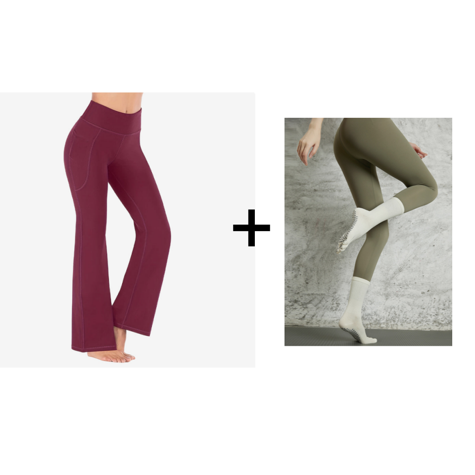 🚀 Sculpting Tech | HOT 2026 Tummy Control Flare Leggings 🔥【High Waist】