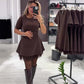 🔥Hot Sale Offers-Women’s Sparkling Lace Trim Short-Sleeve Mini Dress | Elegant & Shimmering