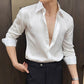 Men's Fashion Pleated Stripe Shirt【FREE SHIPPING】