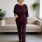 Women's Elegant Top & Pants 2-Piece Set