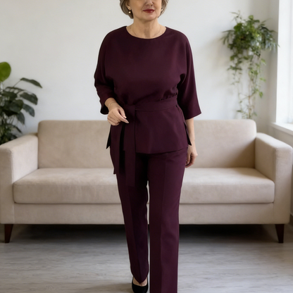 Women's Elegant Top & Pants 2-Piece Set