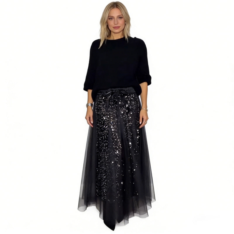 Women's Sparkle Top & Tulle Skirt Set