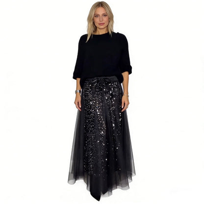 Women's Sparkle Top & Tulle Skirt Set