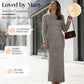 Women's Knit Crop Top & Maxi Skirt Set
