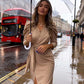 Women's Elegant V-Neck Wrap Dress
