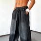 Men's Wide-Leg Drawstring Casual Pants