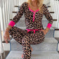Women's Leopard Print Pajama Set