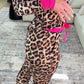 Women's Leopard Print Pajama Set