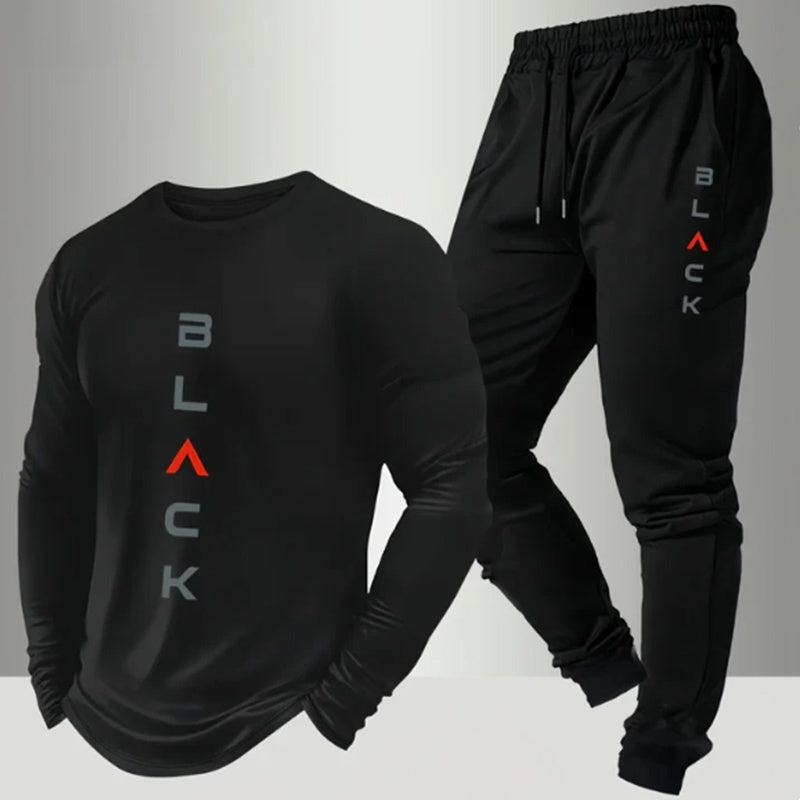 Men's Crewneck Top & Pants 2-Piece Set