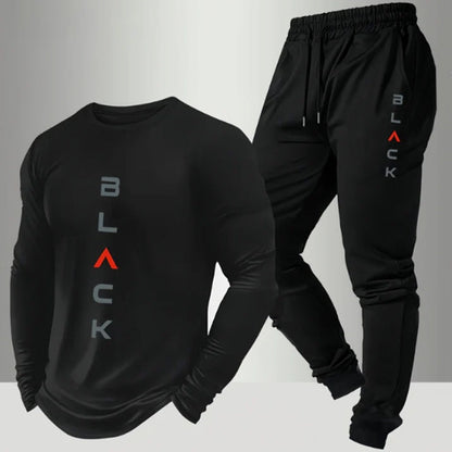 Men's Crewneck Top & Pants 2-Piece Set