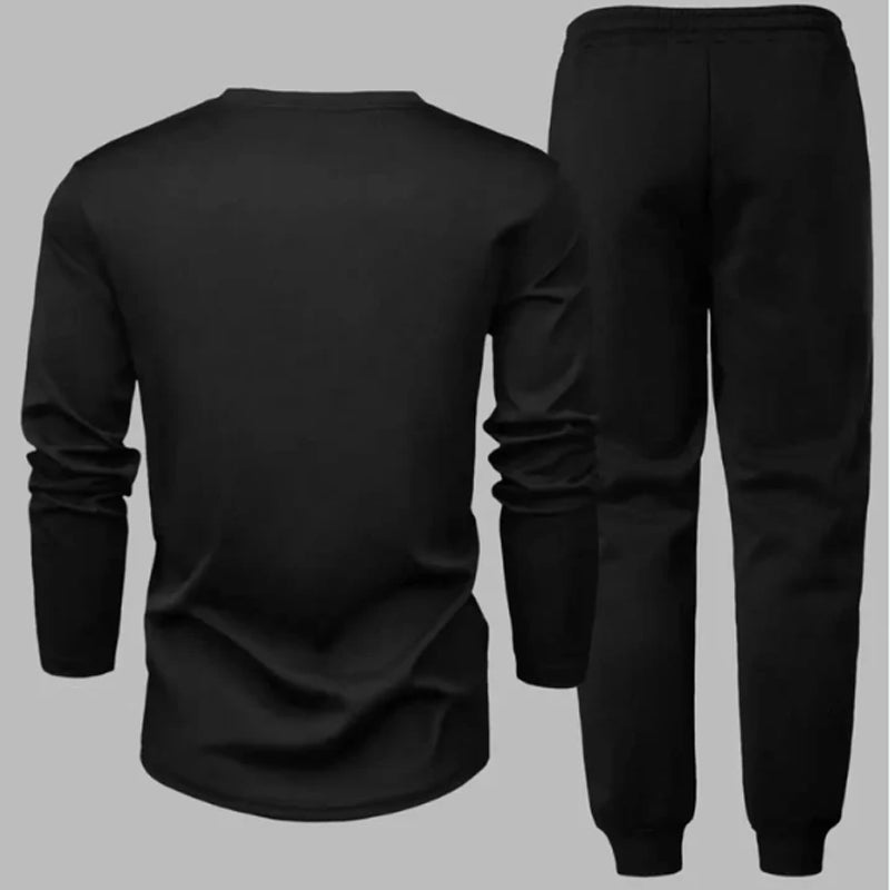 Men's Crewneck Top & Pants 2-Piece Set