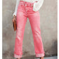Women's High-Waist Straight-Leg Stretch Jeans