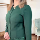 Women's Round Neck Blazer & Sequin Pencil Skirt Set