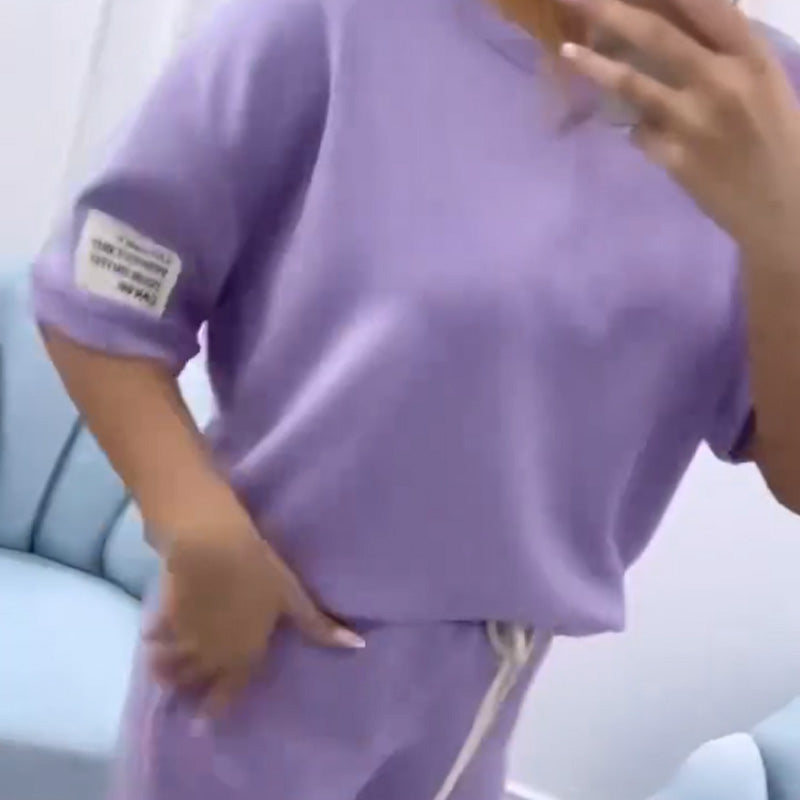 ⏰Last Day Sale 60% OFF💕Women's Casual Solid Color Top & Pants Set