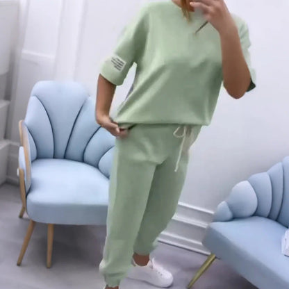 ⏰Last Day Sale 60% OFF💕Women's Casual Solid Color Top & Pants Set