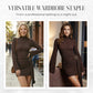 Women's Mock-Neck Ruched Bodycon Dress
