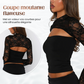 Long-sleeved openwork top in lace♥️BUY 2 GET FREE SHIPPING