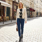 Women's Round Neck Bow-Tie Sweater