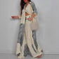Elegant Long Shirt & Wide Leg Pants Set