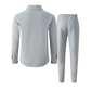 Men's Waffle Button-Down Jacket & Pants Set【BUY 2 GET FREE SHIPPING】