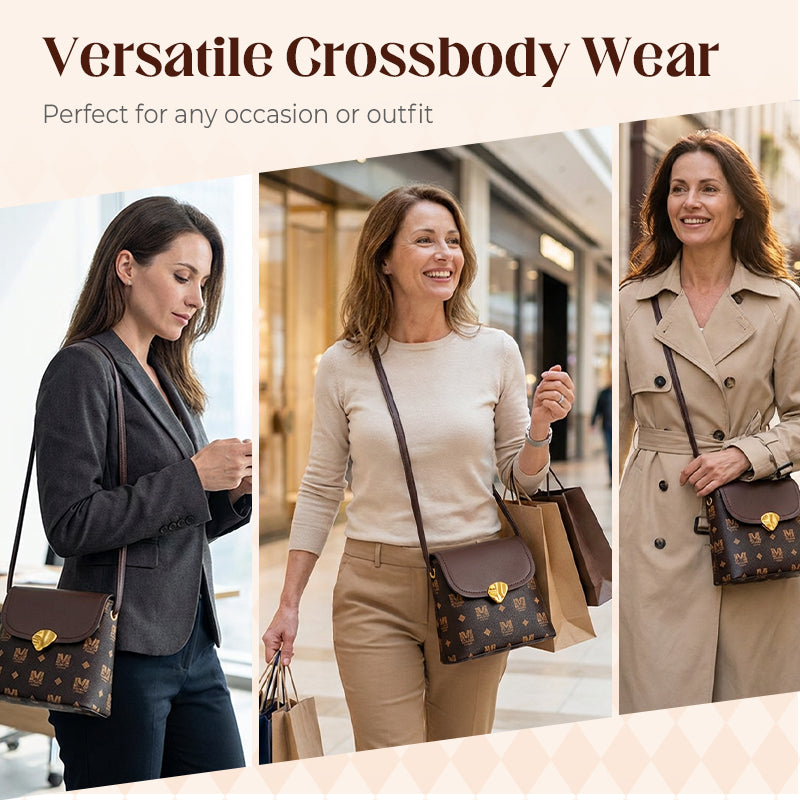 🎁2026 New Arrivals 50% OFF💥Women's Monogram Pattern Crossbody Bag