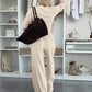 Women's Solid Color Two-Piece Lounge Set