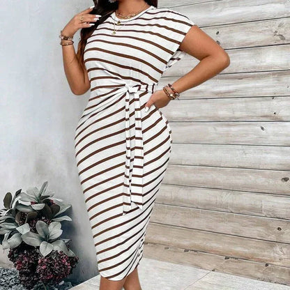 🎁New arrival 55% OFF💥Women's Leopard Print Knot Bodycon Elegant Dress