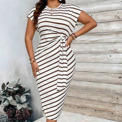 🎁New arrival 55% OFF💥Women's Leopard Print Knot Bodycon Elegant Dress