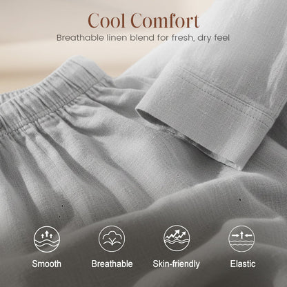 Men's Linen Blend 2-Piece Casual Set【BUY 2 GET FREE SHIPPING】