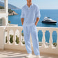 Men's Linen Blend 2-Piece Casual Set【BUY 2 GET FREE SHIPPING】