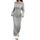 Long Sleeve Hooded Maxi Dress【BUY 2 GET FREE SHIPPING】