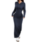 Long Sleeve Hooded Maxi Dress【BUY 2 GET FREE SHIPPING】