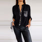 🔥49 % OFF🔥 Casual patchwork top with sequins