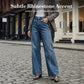 ✨🔥Women's Rhinestone-Embellished Wide-Leg Jeans👖