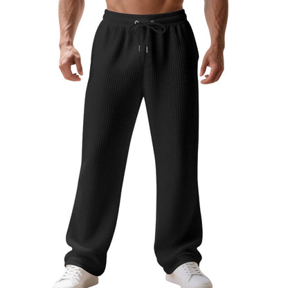 Men's Comfortable Waffle Straight-Leg Pants
