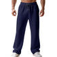 Men's Comfortable Waffle Straight-Leg Pants