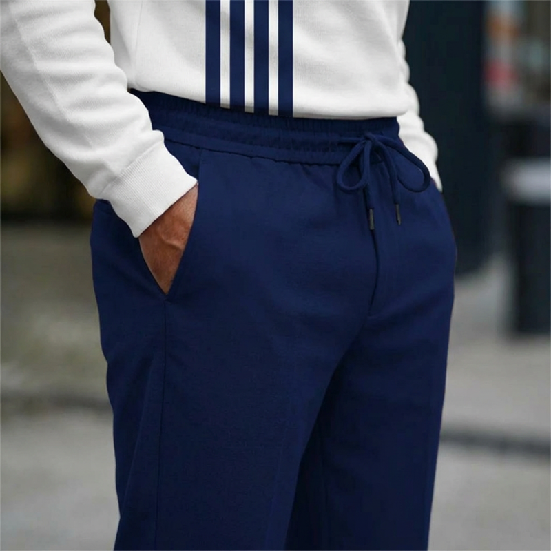🔥Limited-time offer-Men's Graphic Print Pullover & Pants Set