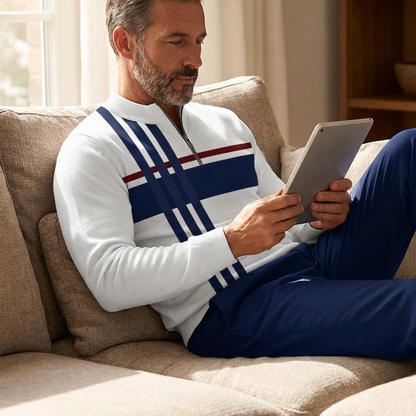🔥Limited-time offer-Men's Graphic Print Pullover & Pants Set