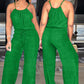 Women's Sleeveless Drawstring Waist Summer Jumpsuit