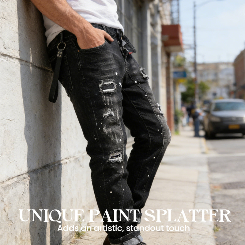🔈🔈HOT SELLING NEW PRODUCTS - 60%OFF👖Men's Slim Fit Ripped Distressed Jeans