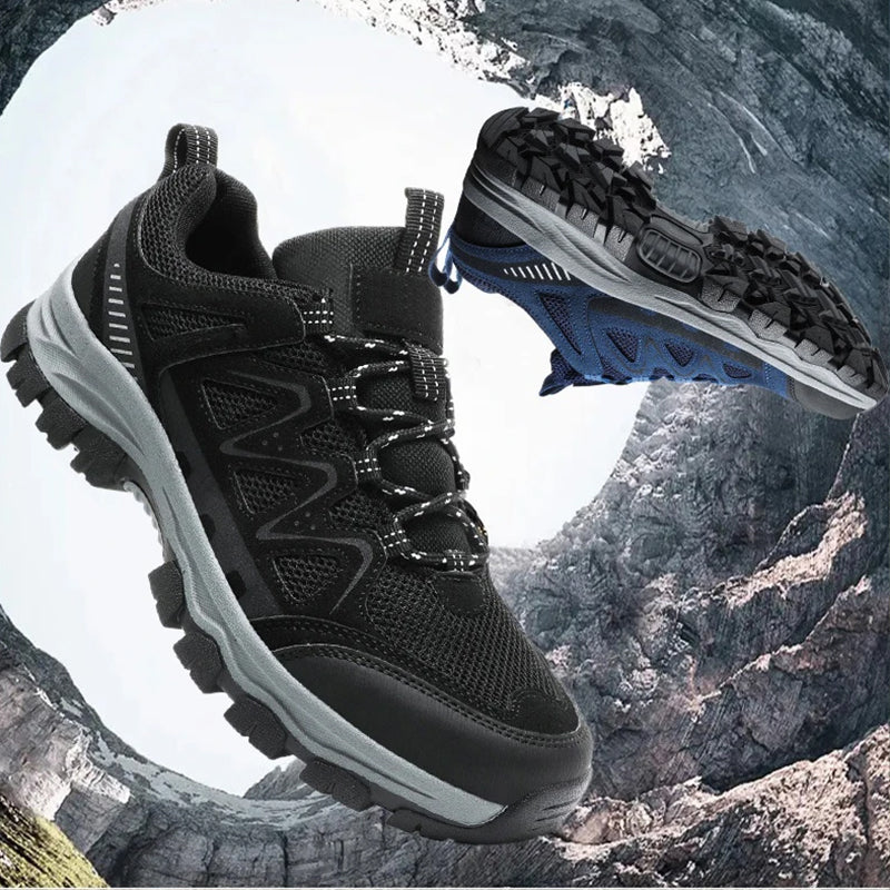 🥾Men's Lightweight Hiking Shoes – Breathable Mesh, Non-Slip Grip & Cushioned Sole