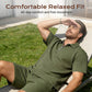 Men's Solid Color Short Sleeve Top & Shorts Set