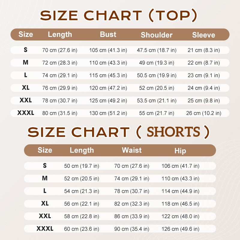 Men's Solid Color Short Sleeve Top & Shorts Set