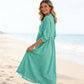 💐50% OFF ! 2026 New Arrival – Casual V-Neck Midi Dress 🌸🆕【Limited Edition】