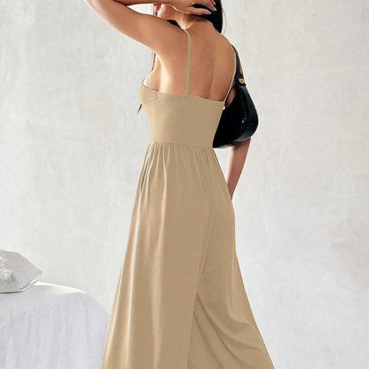 Spaghetti Strap Wide-Leg Jumpsuit with Pockets 🌸 Effortlessly Chic In One Step! 🌸