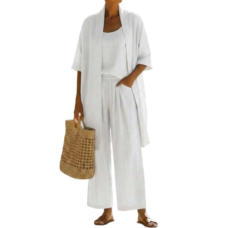 ⚡Free Shipping＆50％ OFF⚡Elegant Relaxed Fit 3-Piece Loungewear for Women