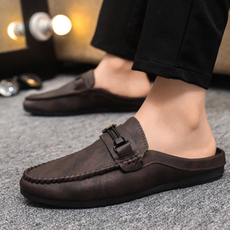 Men's Casual Backless Loafer Mules