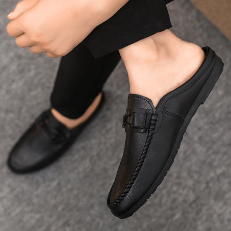 Men's Casual Backless Loafer Mules