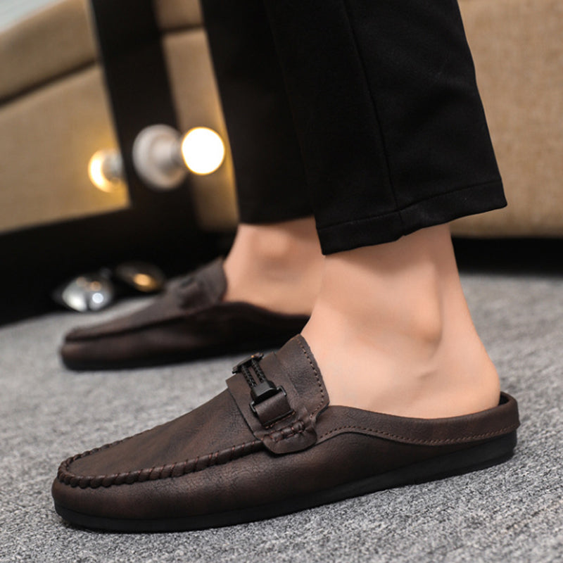Men's Casual Backless Loafer Mules